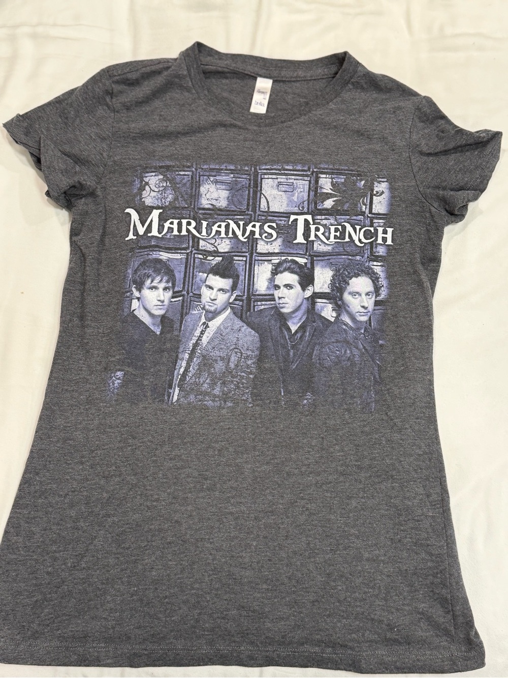 Bella Women's Gray Marianas Trench Band Graphic Tee
